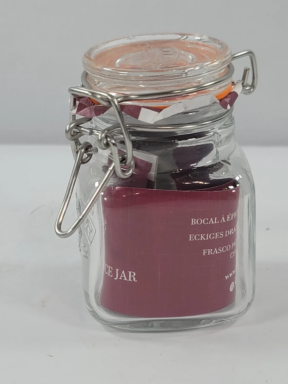 Kilner Square Swing Clip Top Spice Jar 70 ml